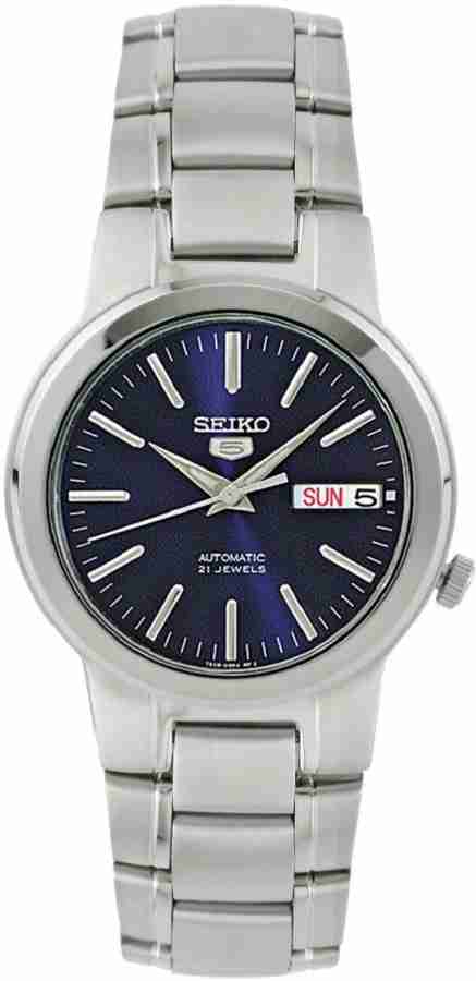 Seiko 5 automatic 21 jewels sale blue dial