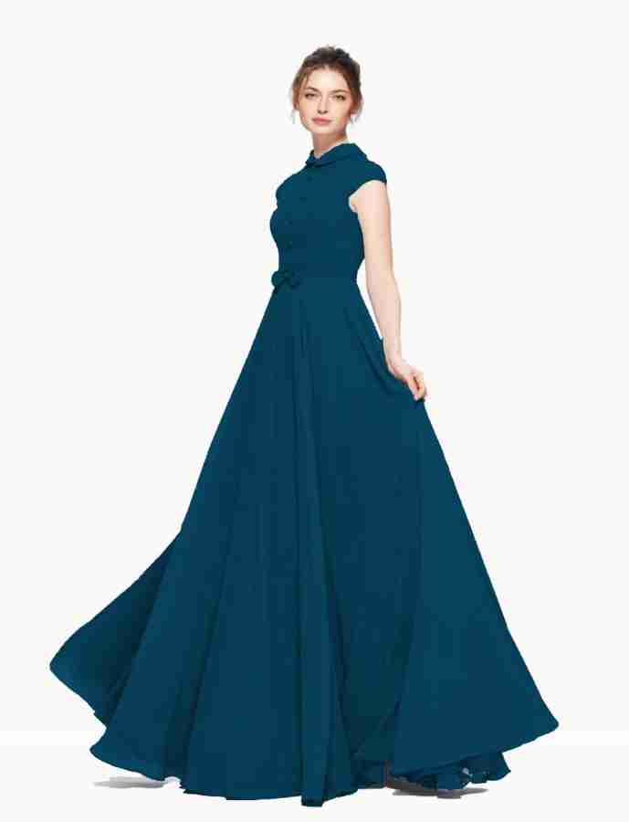 STYLEELITE Flared A line Gown Price in India Buy STYLEELITE Flared A line Gown online at Flipkart