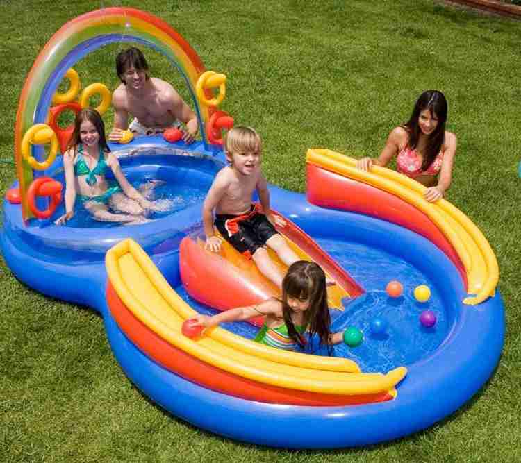 INTEX Rainbow Ring Play Center Inflatable Swimming Pool Price in