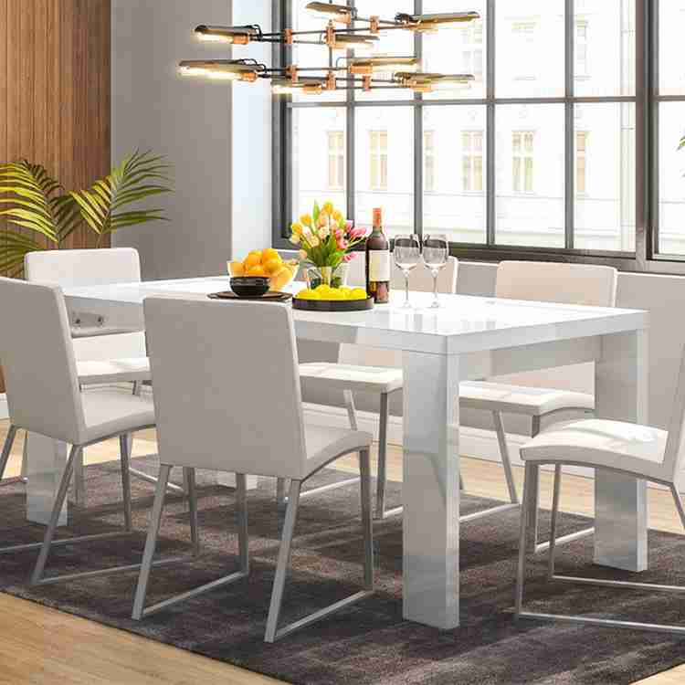 Urban Ladder Kariba High Gloss Engineered Wood 6 Seater Dining