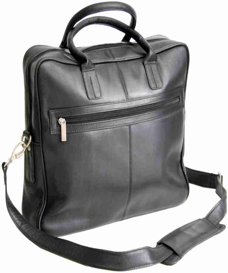 Royce Leather 16 inch inch Laptop Messenger Bag Black Price in India Flipkart