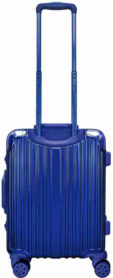 eske Crusader Cabin Trolley Bag Cabin Suitcase 4 Wheels 19 inch Blue Price in India Flipkart