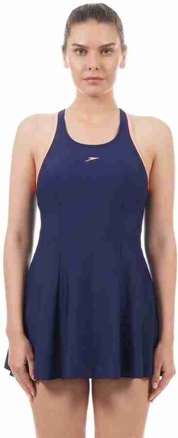 SPEEDO RACERBACK SWIMDRESS WITH BOYLEG Solid Women Swimsuit Buy