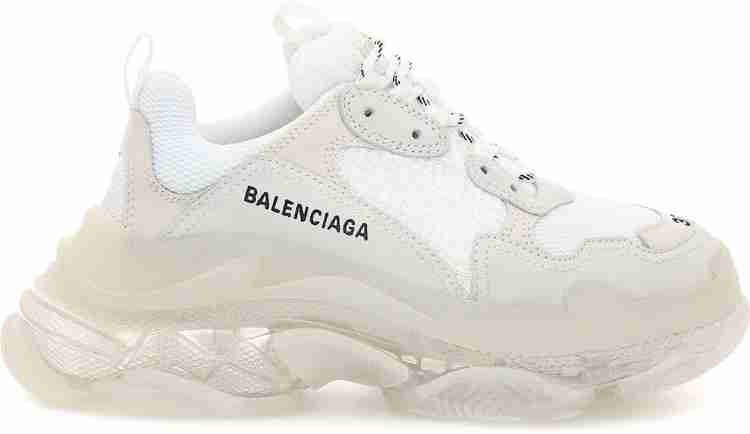 Balenciaga clear online sole white