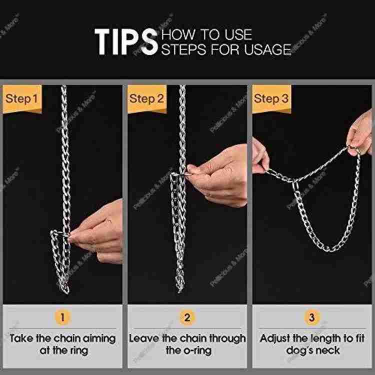 S.Blaze GOOD QUALITY CHOKE CHAIN 24 INCH Dog Everyday Collar Price in India Buy S.Blaze GOOD QUALITY CHOKE CHAIN 24 INCH Dog Everyday Collar online at Flipkart