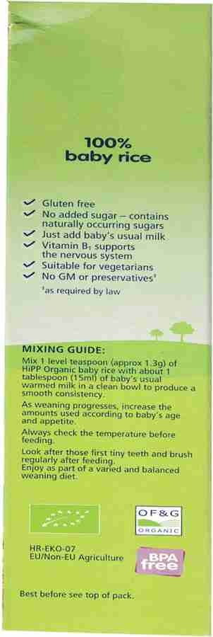 Hipp organic baby rice 160g sales