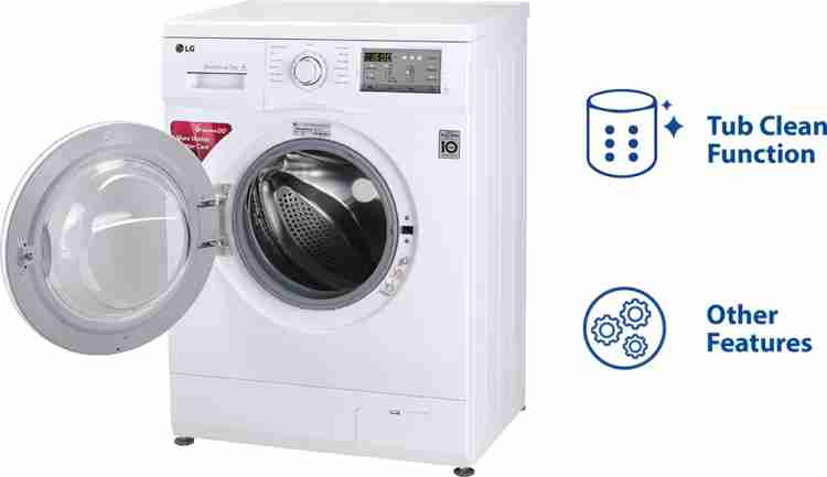 LG 6 kg Fully Automatic Front Load Washing Machine with In-built Heater  White Price in India - Buy LG 6 kg Fully Automatic Front Load Washing  Machine with In-built Heater White online