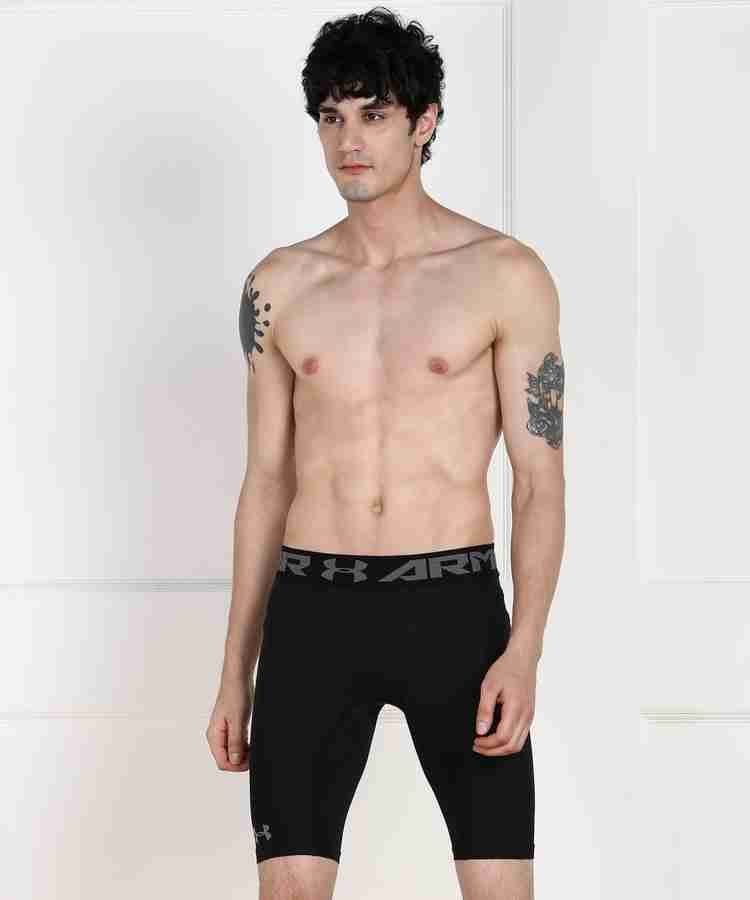 UNDER ARMOUR Solid Men Black Compression Shorts