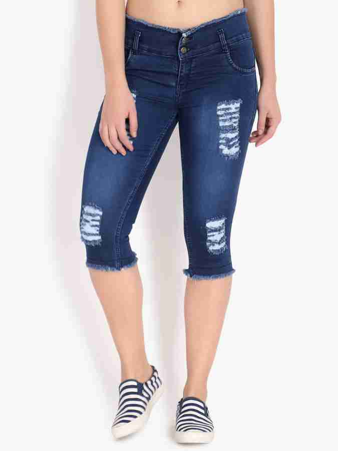 Ladies hot sale capri jeans