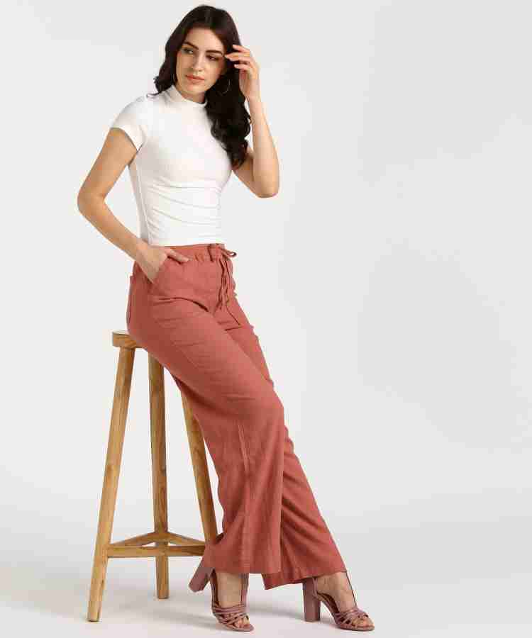 MARKS & SPENCER Regular Fit Women Pink Trousers - Buy MARKS & SPENCER  Regular Fit Women Pink Trousers Online at Best Prices in India