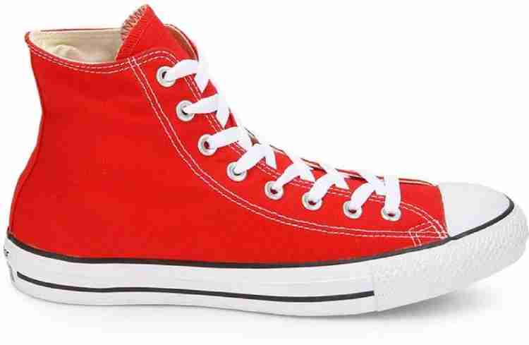 All red converse high on sale tops