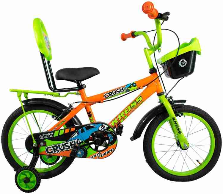 Kross Crush Bike For Kids Of Age 5 8 Yrs Orange Green 16 T
