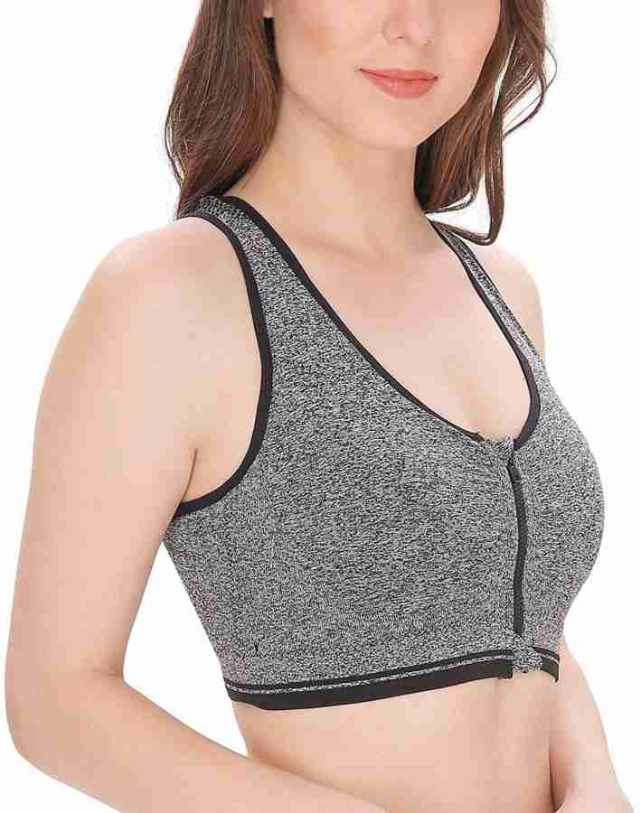 COMFORT LAYER by Bounce Control® ® Tank Top Zipper Front Open Women Sports  Lightly Padded Bra - Buy COMFORT LAYER by Bounce Control® ® Tank Top Zipper  Front Open Women Sports Lightly