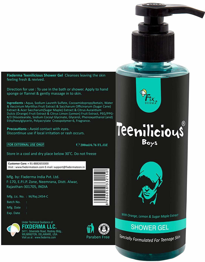 boys shower gel
