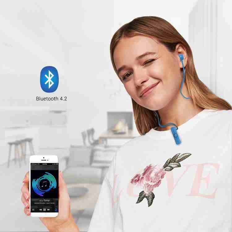 Portronics POR 836 Harmonics 206 Inline In ear Bluetooth Stereo Earphones with Magnetic Latch Bluetooth without Mic