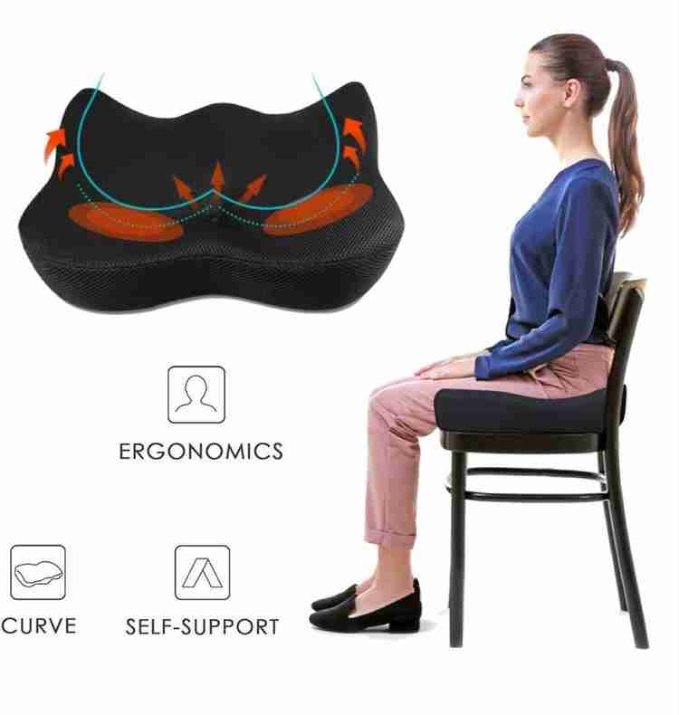 Grin Health Butterfly Coccyx Seat Cushion For Car Seat Helps