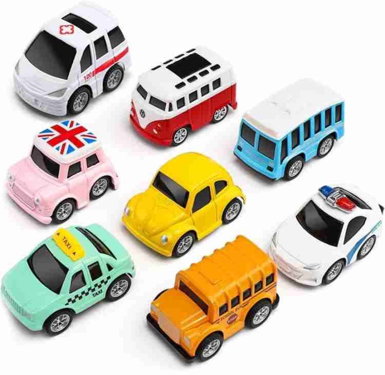 The Simplifiers Pull Back Cars 8 Pack Micro Machine Alloy Toy