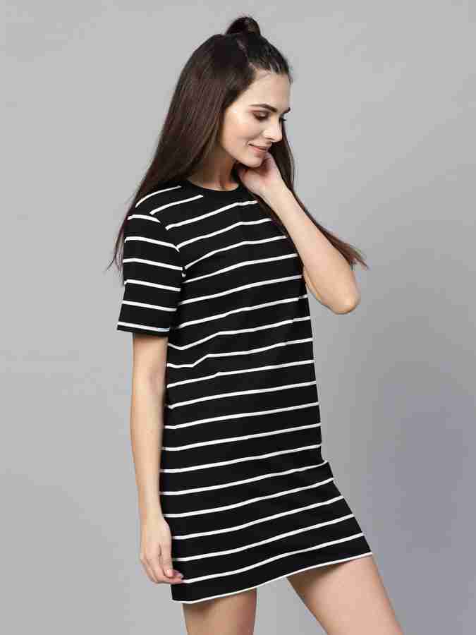 Black and white t shirt cheap dress