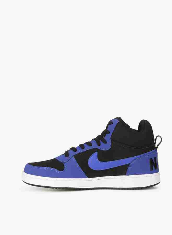 Nike high tops blue hotsell and black