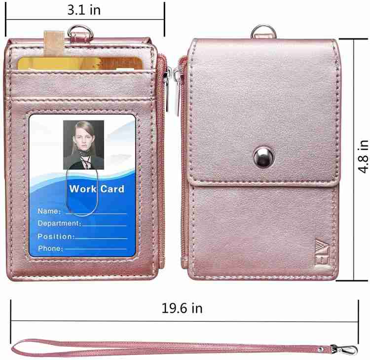 ELV PU Leather ID Batch with 5 Card Slots, 1 Side