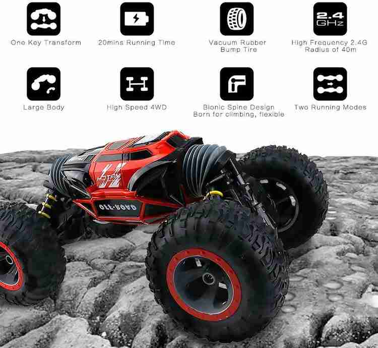 Transforming two shop sided crawler