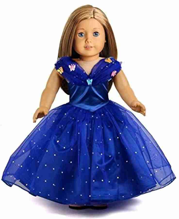 American girl outlet doll blue dress