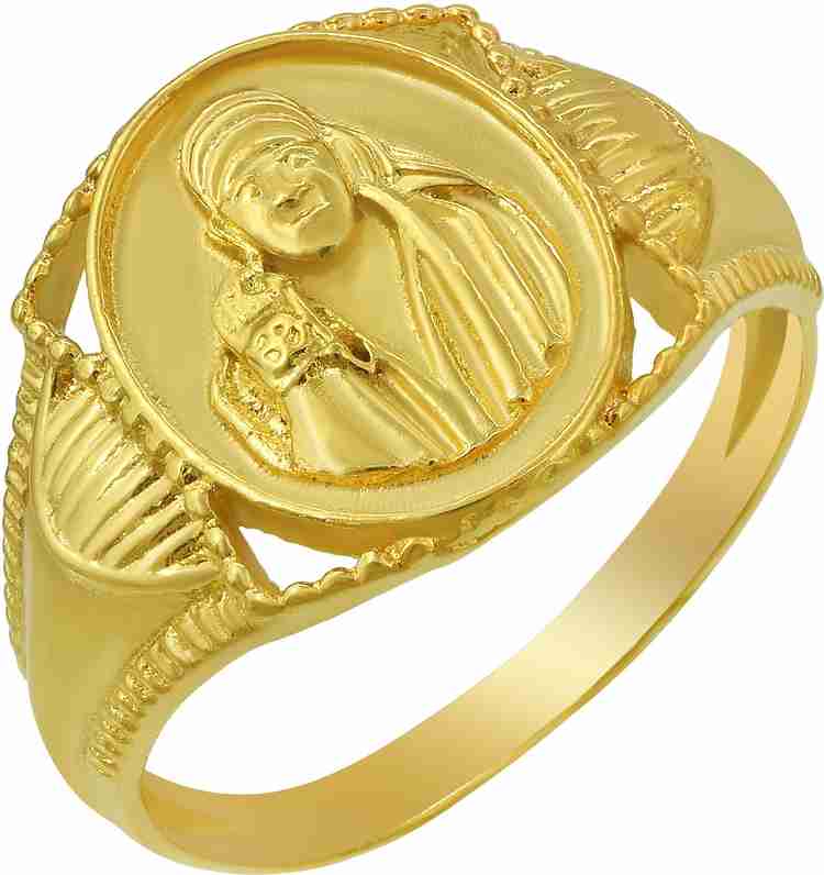 memoir Gold Plated Shirdi SAI Baba Finger Ring Men Women