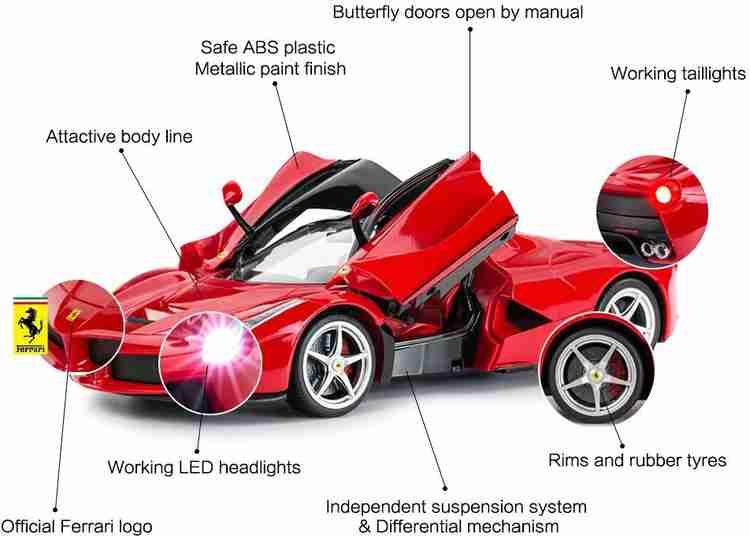 rastar Ferrari LaFerrari 1 14 Rechargeable Remote Control Car Doors open by Hand Ferrari LaFerrari 1 14 Rechargeable Remote Control Car Doors open by Hand Buy Ferrari LaFerrari toys in India. shop