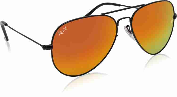 Orange lens cheap aviator sunglasses