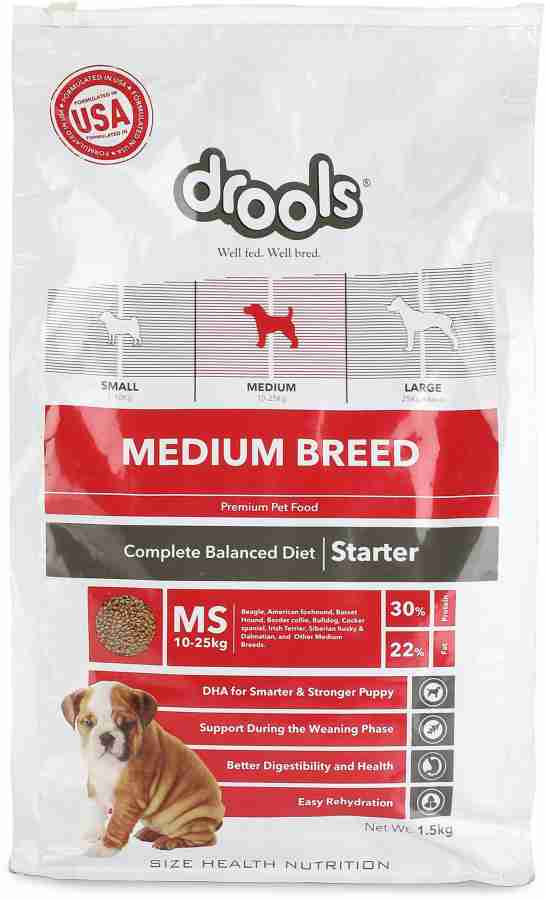 Drools large breed puppy food hotsell