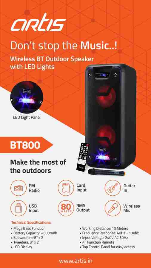 Artis bt 800 hot sale