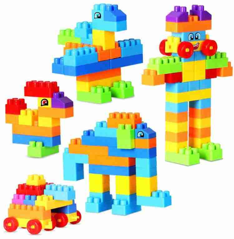 Allmusic 100 Pcs Plastic Building Blocks Early Creative Learning