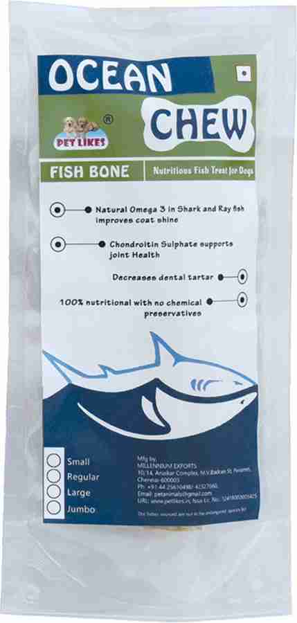 PET LIKES Ocean Chew Regular Fish Bone Dog Chew Fish Dog Chew Price in India Buy PET LIKES Ocean Chew Regular Fish Bone Dog Chew Fish Dog Chew online at Flipkart