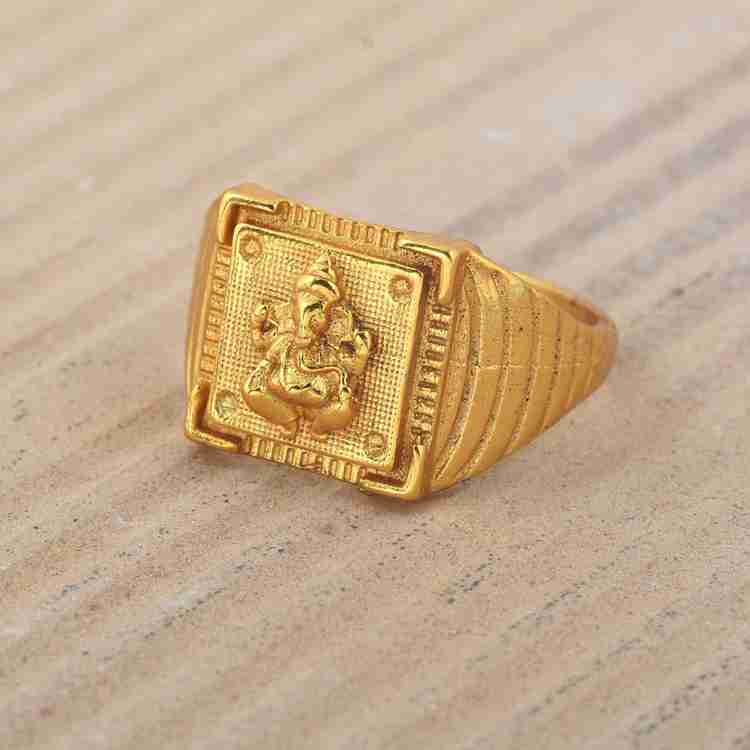 RN Gold Plated Alloy 24Kt Lord Ganesh ji Ganesha gajanand Ganraj