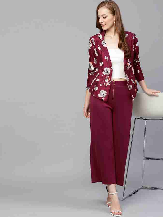 SASSAFRAS Floral Print Single Breasted Casual Women Blazer Buy SASSAFRAS Floral Print Single Breasted Casual Women Blazer Online at Best Prices in India Flipkart