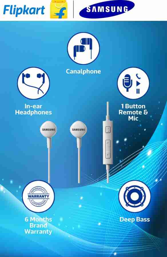 Samsung HS130 with mic In the ear Headset Price in India Buy