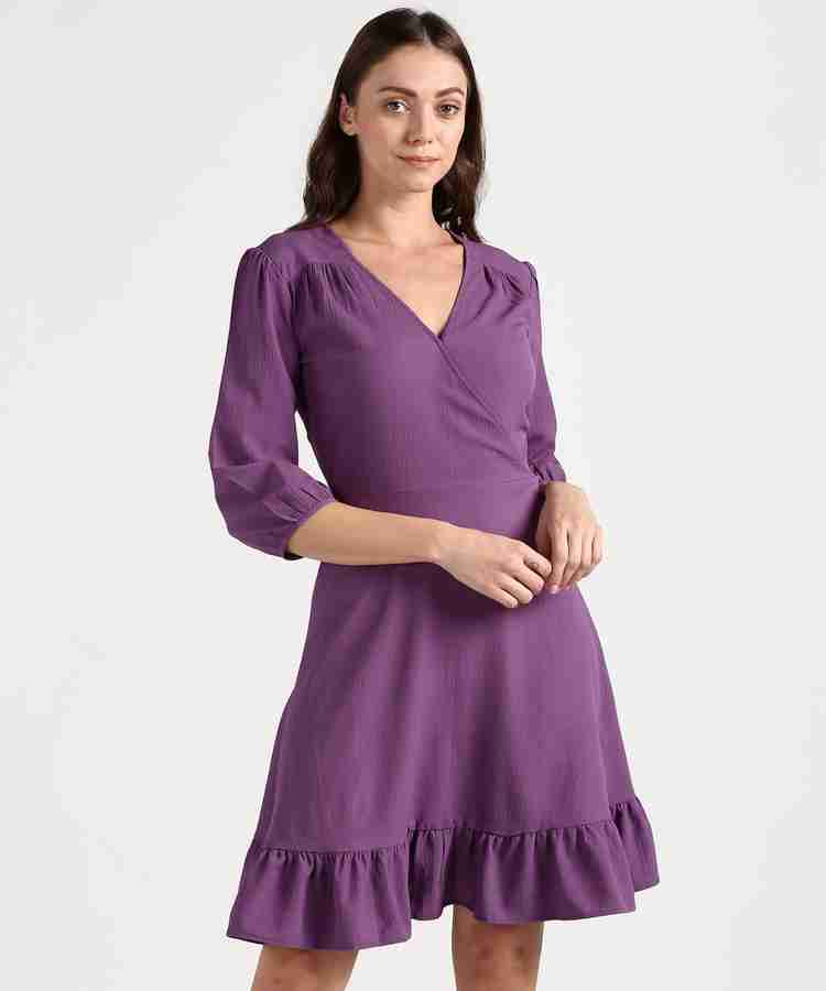 MARKS SPENCER Women A line Purple Dress Buy MARKS SPENCER Women A line Purple Dress Online at Best Prices in India Flipkart