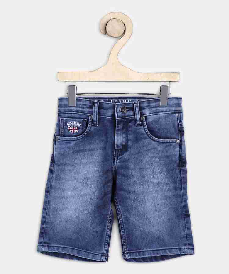 Pepe Jeans Short For Boys Casual Dyed Washed Cotton Blend Price in India Buy Pepe Jeans Short For Boys Casual Dyed Washed Cotton Blend online at Flipkart