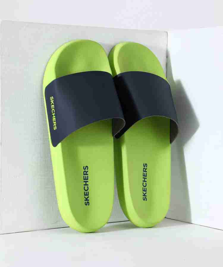 Skechers green slides new arrivals