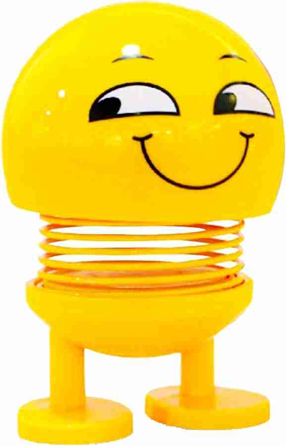 Funtastic Smiley Emoji Spring Doll Shaking Toy for Car Dashboard Bounce Emoticon Cute Funny Laughing Cool Bobblehead Smiley Emoji Spring Doll Shaking Toy for Car Dashboard Bounce Emoticon Cute Funny L...