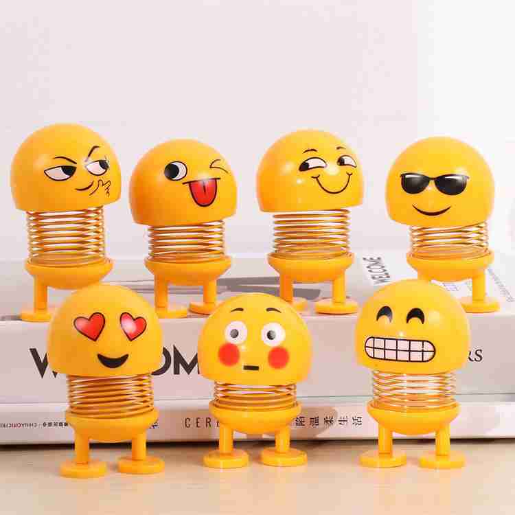 PSYCHE Cute Cartoon Funny Shaking Head Emoji Wobble Head Doll Cute Cartoon Funny Shaking Head Emoji Wobble Head Doll Buy Smiley toys in India. shop for PSYCHE products in India