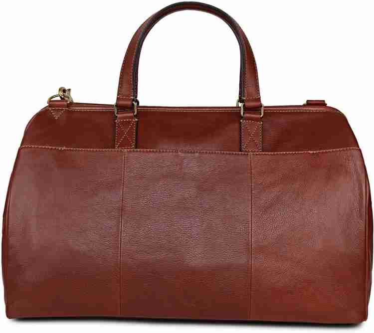 FOSSIL Expandable Defender Duffel Without Wheels Brown Price in India Flipkart