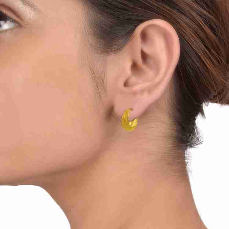 Fashionable Gold Plated Twist Design Bali Hoop Earring For Women or Girls  at Rs 15/pair, Gopalpura Bypass, Jaipur