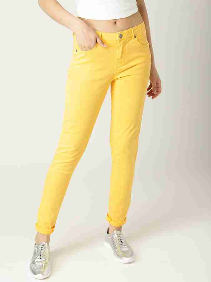 Women 2025 yellow jeans