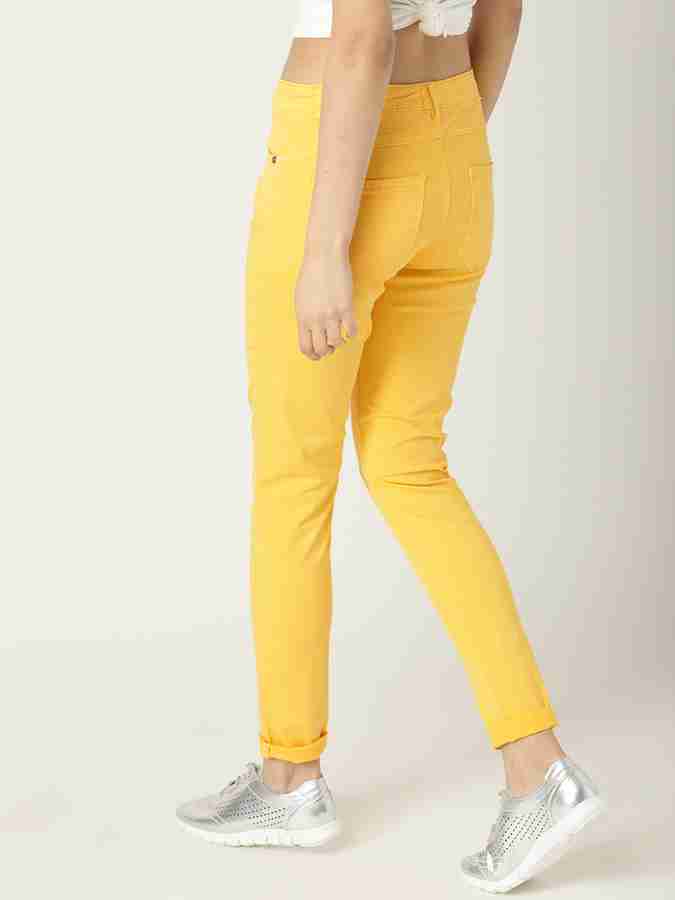 Mustard colored skinny clearance jeans womens