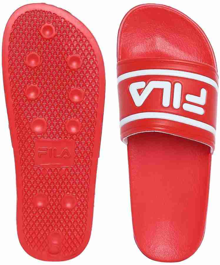 Fila red clearance slides