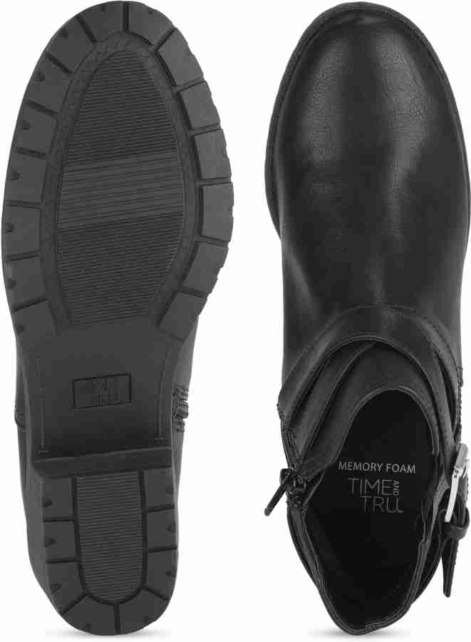 Time and tru black on sale boots