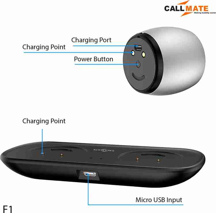Buy Callmate Sardine F1 Aluminium Alloy Stereo Wireless Bluetooth