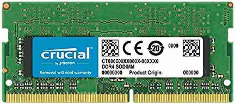 Crucial Basic Series works in both 2400Mhz and 2666Mhz DDR4 8 GB (Single  Channel) Laptop DRAM (8GB DDR4-2400 SODIMM) - Crucial 