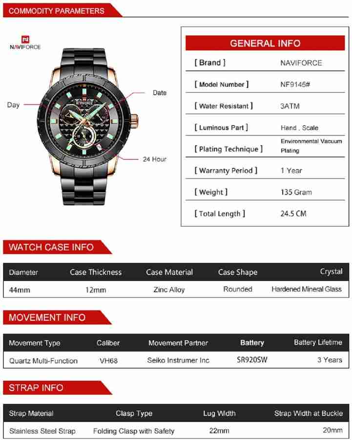 NAVIFORCE Original Men Stainless Steel Luxury Chronograph Date Military Sport Male Business Wrist Hybrid Smartwatch Watch For Men Buy NAVIFORCE Original Men Stainless Steel Luxury Chronograph Date Mil...